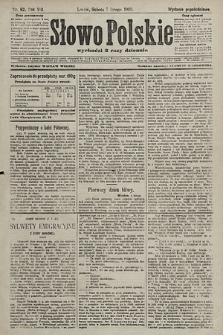 Słowo Polskie (wydanie popołudniowe). 1903, nr 62