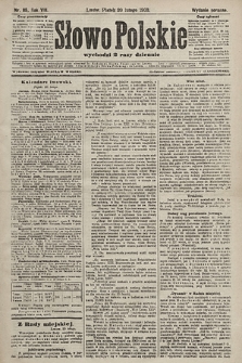 Słowo Polskie (wydanie poranne). 1903, nr 85