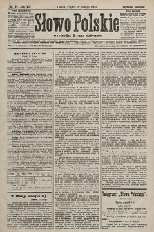 Słowo Polskie (wydanie poranne). 1903, nr 97