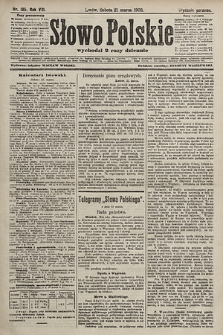 Słowo Polskie (wydanie poranne). 1903, nr 135
