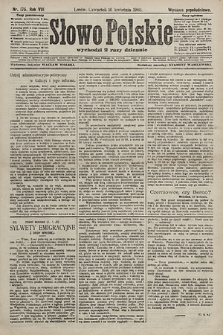 Słowo Polskie (wydanie popołudniowe). 1903, nr 175