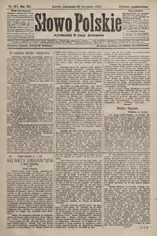 Słowo Polskie (wydanie popołudniowe). 1903, nr 187