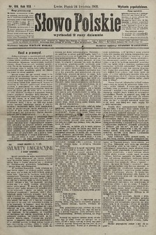 Słowo Polskie (wydanie popołudniowe). 1903, nr 189