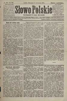 Słowo Polskie (wydanie popołudniowe). 1903, nr 199