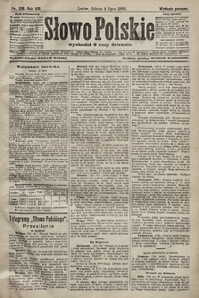 Słowo Polskie (wydanie poranne). 1903, nr 306