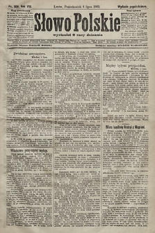 Słowo Polskie (wydanie popołudniowe). 1903, nr 309