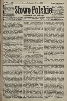 Słowo Polskie (wydanie popołudniowe). 1903, nr 321