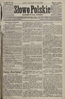 Słowo Polskie (wydanie poranne). 1903, nr 332