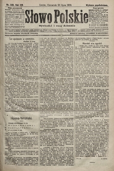 Słowo Polskie (wydanie popołudniowe). 1903, nr 340