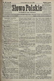 Słowo Polskie (wydanie poranne). 1903, nr 343