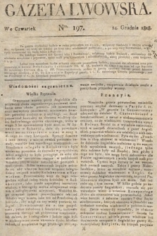 Gazeta Lwowska. 1818, nr 197