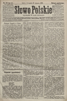 Słowo Polskie (wydanie popołudniowe). 1903, nr 399