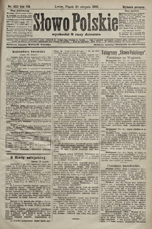 Słowo Polskie (wydanie poranne). 1903, nr 400