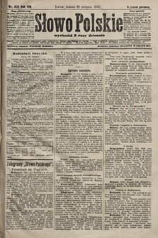 Słowo Polskie (wydanie poranne). 1903, nr 402