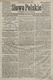 Słowo Polskie (wydanie popołudniowe). 1903, nr 413