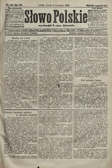 Słowo Polskie (wydanie popołudniowe). 1903, nr 420