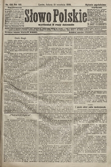 Słowo Polskie (wydanie popołudniowe). 1903, nr 438