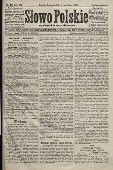 Słowo Polskie (wydanie poranne). 1903, nr 439