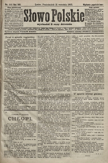 Słowo Polskie (wydanie popołudniowe). 1903, nr 440