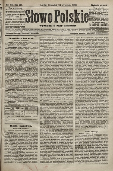 Słowo Polskie (wydanie poranne). 1903, nr 445