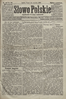 Słowo Polskie (wydanie popołudniowe). 1903, nr 448