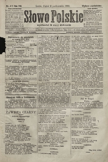 Słowo Polskie (wydanie popołudniowe). 1903, nr 459