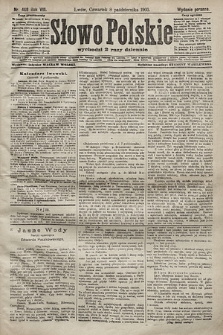 Słowo Polskie (wydanie poranne). 1903, nr 468