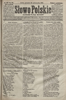 Słowo Polskie (wydanie popołudniowe). 1903, nr 493