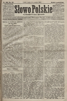 Słowo Polskie (wydanie popołudniowe). 1903, nr 598