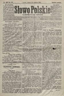 Słowo Polskie (wydanie poranne). 1903, nr 603