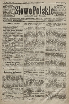 Słowo Polskie (wydanie poranne). 1903, nr 607