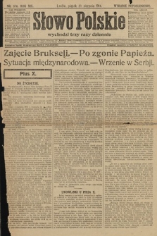 Słowo Polskie (wydanie popołudniowe). 1914, nr 370