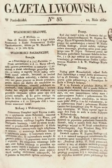 Gazeta Lwowska. 1830, nr 53