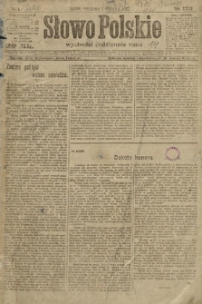 Słowo Polskie. 1922, nr 1