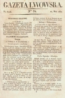 Gazeta Lwowska. 1830, nr 54