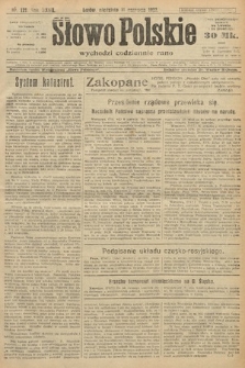 Słowo Polskie. 1922, nr 127