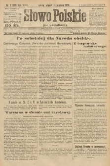 Słowo Polskie (poniedziałkowe). 1922, nr 7 (288)