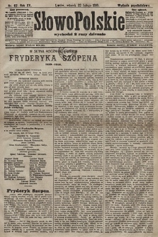 Słowo Polskie (wydanie popołudniowe). 1910, nr 87