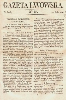Gazeta Lwowska. 1830, nr 57