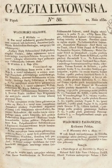 Gazeta Lwowska. 1830, nr 58