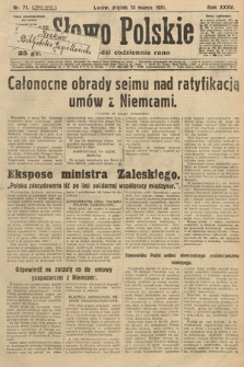 Słowo Polskie. 1931, nr 71