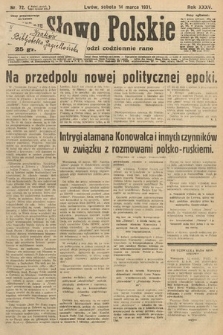 Słowo Polskie. 1931, nr 72