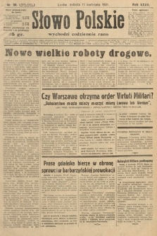 Słowo Polskie. 1931, nr 98