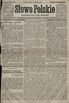 Słowo Polskie (wydanie popołudniowe). 1912, nr 345