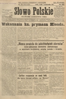 Słowo Polskie. 1931, nr 275