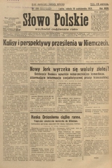 Słowo Polskie. 1931, nr 278