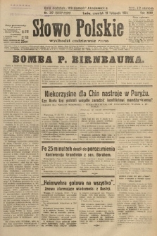 Słowo Polskie. 1931, nr 317