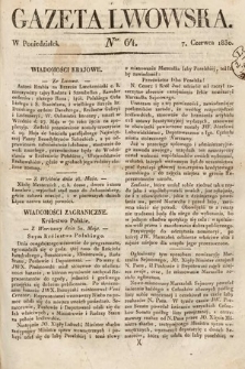 Gazeta Lwowska. 1830, nr 64