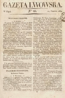 Gazeta Lwowska. 1830, nr 66