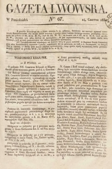 Gazeta Lwowska. 1830, nr 67